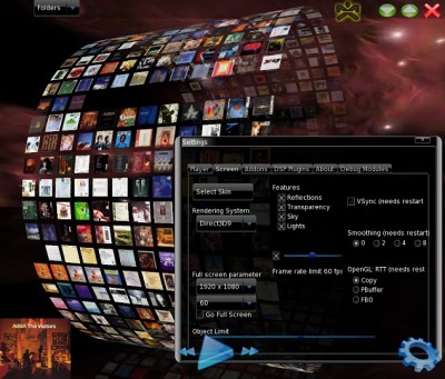 The MMiX.Me Wheel, and the Settings dialog