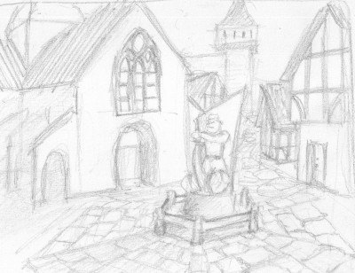 Town Center concept art