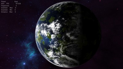 The planet Baal from space.