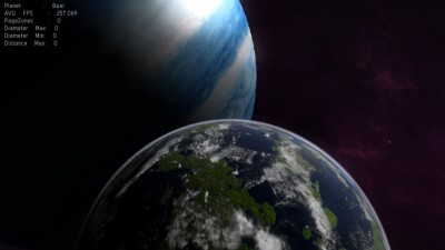 From Far out in space.