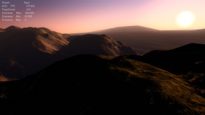 And here on a barron Mars type planet.