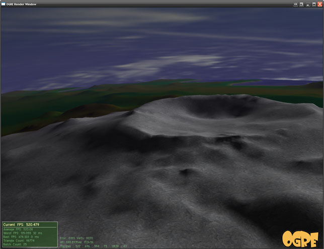 A nice view close to the top of one of the mountains.
